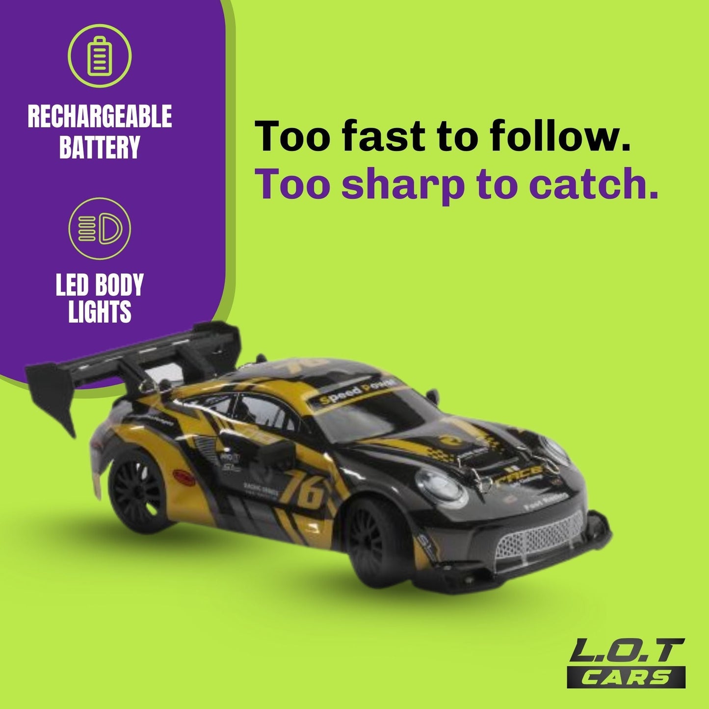 Ghost - Semi-Hobby Grade RC Drift Car with Lights